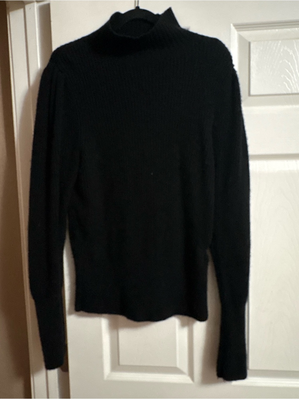 Frame wool cashmere pullover mock neck sweater quiet luxury fall autumn XL